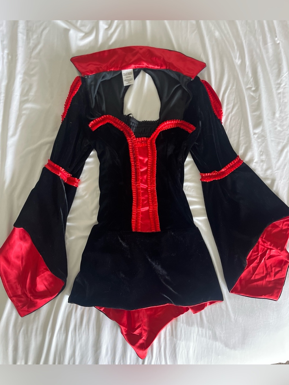 PLAYBOY Black and Red Vampire Dress Costume